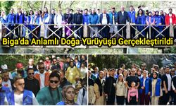 Biga’da Anlamlı Doğa Yürüyüşü Gerçekleştirildi