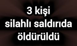 3 kişi silahlı saldırıda öldürüldü