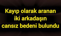Kayıp olarak aranan iki arkadaşın cansız bedeni bulundu