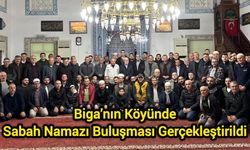Biga’nın Köyünde Sabah Namazı Buluşması Gerçekleştirildi