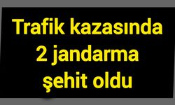 Trafik kazasında 2 jandarma şehit oldu