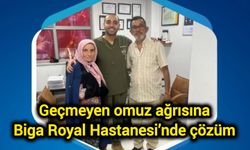 Geçmeyen omuz ağrısına Biga Royal Hastanesi’nde çözüm