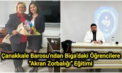 Çanakkale Barosu’ndan Biga’daki Öğrencilere "Akran Zorbalığı" Eğitimi