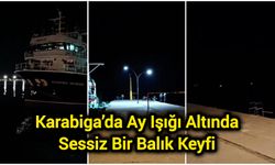 Karabiga’da Ay Işığı Altında Sessiz Bir Balık Keyfi