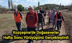 Kozçeşme’de Doğaseverler Hafta Sonu Yürüyüşünü Gerçekleştirdi