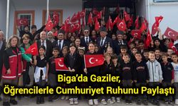 Biga’da Gaziler, Öğrencilerle Cumhuriyet Ruhunu Paylaştı