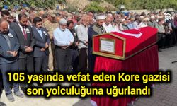 105 yaşında vefat eden Kore gazisi son yolculuğuna uğurlandı
