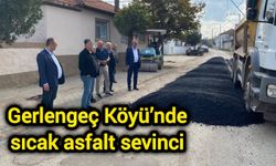 Gerlengeç Köyü’nde sıcak asfalt sevinci