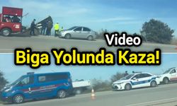 Çanakkale Biga Yolunda Kaza!