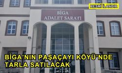 Biga’nın Paşaçayı Köyü’nde Tarla Satılacak