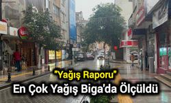 Yağış Raporu: En Çok Yağış Biga'da Ölçüldü