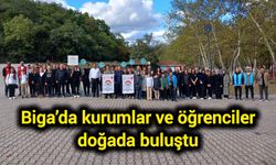 Biga’da kurumlar ve öğrenciler doğada buluştu