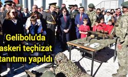 Çanakkale Gelibolu'da askeri teçhizat tanıtımı yapıldı