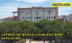Lapseki’de Bahçeli Dubleks Bina Satılacak