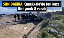 Çanakkale’de Feci Kaza: 5 Yaralı