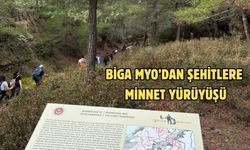 Biga MYO’dan Zığındere’de Şehitlere Minnet Yürüyüşü