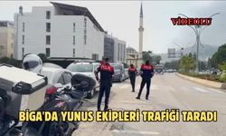 Biga'da yunus ekipleri trafiği taradı