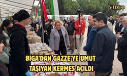 Biga’dan Gazze’ye umut taşıyan kermes açıldı