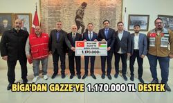 Biga’dan Gazze’ye 1.170.000 TL destek