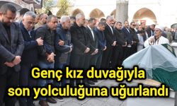 Genç kız duvağıyla son yolculuğuna uğurlandı