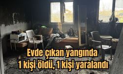 Evde çıkan yangında 1 kişi öldü, 1 kişi yaralandı