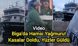 Biga’da Hamsi Yağmuru! Kasalar Doldu, Yüzler Güldü