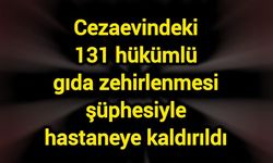 Cezaevindeki 131 hükümlü gıda zehirlenmesi şüphesiyle hastaneye kaldırıldı