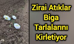 Zirai Atıklar Biga Tarlalarını Kirletiyor