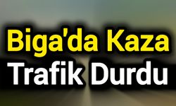Biga'da Kaza: Trafik Durdu