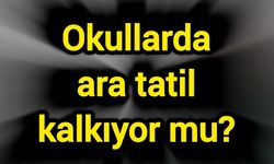 Okullarda ara tatil kalkıyor mu?