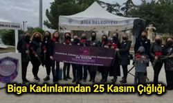 Biga Kadınlarından 25 Kasım Çığlığı