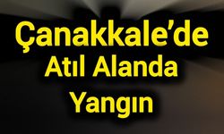 Çanakkale’de Atıl Alanda Yangın