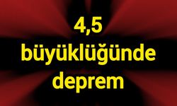4,5 büyüklüğünde deprem