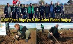 İDDEF’ten Biga'ya 5 Bin Adet Fidan Bağışı