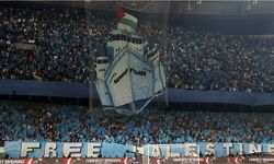 Derbide tribünlerden Filistin'e destek