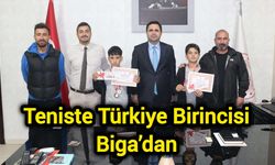 Teniste Türkiye Birincisi Çanakkale Biga’dan