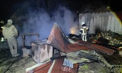 İki Katlı Ev Alevlere Teslim Oldu