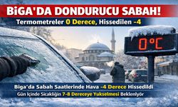 Biga’da Dondurucu Sabah!