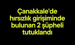 Çanakkale'de hırsızlık girişiminde bulunan 2 şüpheli tutuklandı