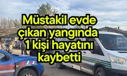 Müstakil evde çıkan yangında 1 kişi hayatını kaybetti
