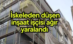 İskeleden düşen inşaat işçisi ağır yaralandı
