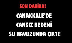 Çanakkale’de cansız bedeni su havuzunda çıktı!