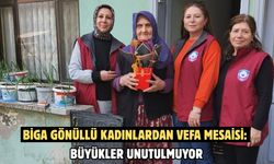 Biga gönüllü kadınlardan vefa mesaisi