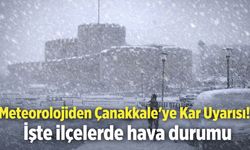 Çanakkale’de kar alarmı! Meteoroloji tarih verdi