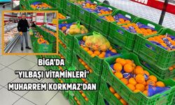 Biga’da "Yılbaşı Vitaminleri" Muharrem Korkmaz’dan
