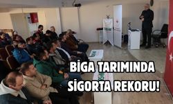 Biga tarımında sigorta rekoru!