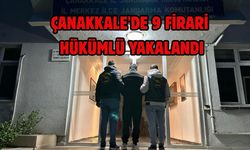 Çanakkale'de 9 firari hükümlü yakalandı