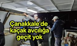 Çanakkale'de kaçak avcılığa geçit yok