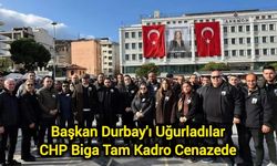 Başkan Durbay'ı Uğurladılar: CHP Biga Tam Kadro Cenazede