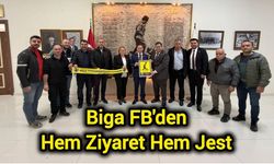 Biga FB'den Hem Ziyaret Hem Jest